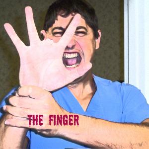 Lucky MeisenheimerMD on cover art for the short film The Finger
