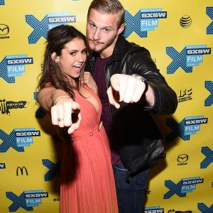 Alexander Ludwig and Nina Dobrev at event of The Final Girls 2015