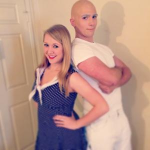 Mr Clean Andrew Renslow and his costarLilly Alana Jordan on the set of Mr Clean Home Wrecker