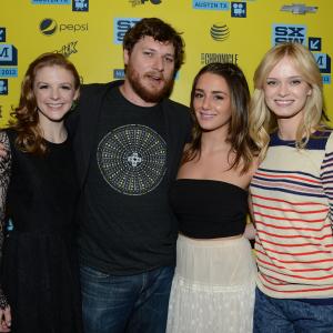 Ashley Bell, Sara Paxton, Bryan Poyser and Addison Timlin at event of The Bounceback (2013)