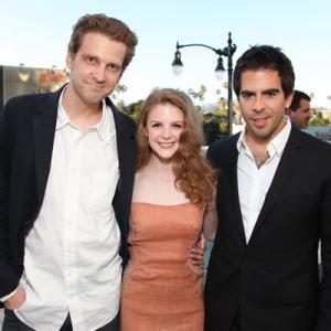 Daniel Stamm Ashley Bell and Eli Roth at the premier of The Last Exorcism