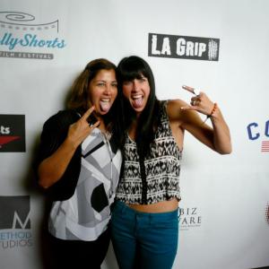 With filmmaker and friend Kim Garland at 2012 Hollyshorts Film Festival