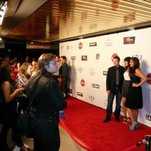 On the red carpet with Feast of the Foolish lead actors Will Rhodes and Elizabeth Stenson