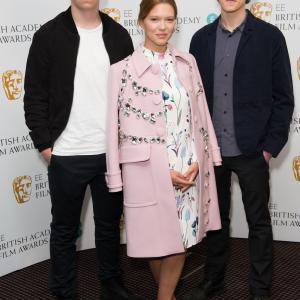 George MacKay La Seydoux and Will Poulter