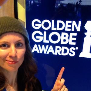 Tina Faux again at the 72nd Annual Golden Globes rehearsals improving like a lunatic