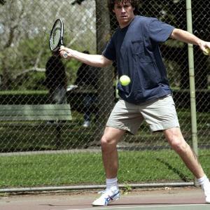 Tennis in park, 'athlete in action series'