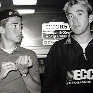 Kyle Howard and Director Brian McCulley on the set of Sign Of the Times (1999)