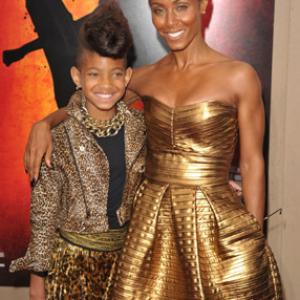 Jada Pinkett Smith and Willow Smith at event of The Karate Kid (2010)