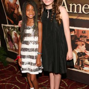 Abigail Breslin and Willow Smith at event of Kit Kittredge An American Girl 2008
