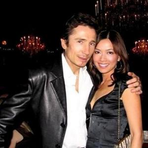 Dominic Keating  Tam Nguyen at a Christmas event