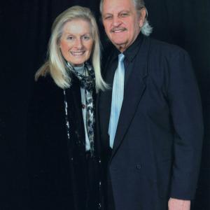 At the Oscars. Ed Metzger and Laya Gelff