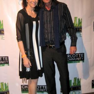 Angela Oberer and Actor, Davis Osborne at the Made in Charlotte Film Awards Jan 18, 2011