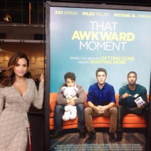 Crystal Marie Denha at the premiere for That Awkward Moment