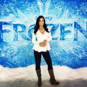 Crystal Marie Denha at the world premiere of Disneys Frozen