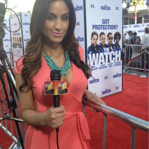 Crystal Marie Denha at the premiere of 'The Watch'