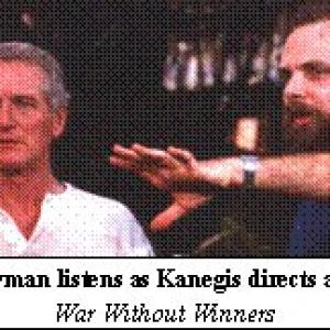 Kanegis directs a scene with Paul Newman for the documentary War Without Winners an awardwinning film shot by Haskell Wexler edited by Ian Masters and produced by Arthur Kanegis