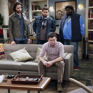 Still of Chris DElia David Fynn Ron Funches and Brent Morin in Undateable 2014