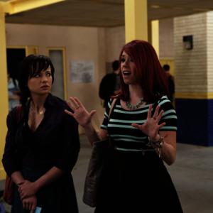 Still of Ashley Rickards and Jillian Rose Reed in Awkward. (2011)