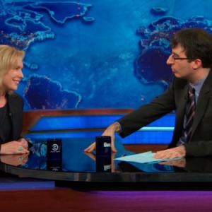 Still of John Oliver and Kirsten Gillibrand in The Daily Show (1996)