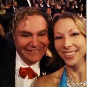 Jennifer Day with her television producer Grammy nominee Pierre Patrick at the Emmys