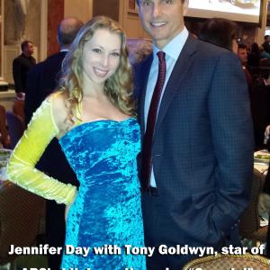 Jennifer Day with Emmy winning star Tony Goldwyn