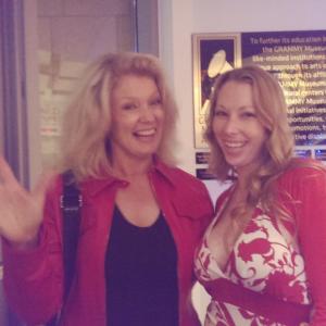 A big wave from ENTERTAINMENT TONIGHT legend Mary Hart with Jennifer Day