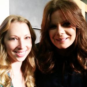Academy Award winning actress Marcia Gay Harden and Jennifer Day on the ABC lot