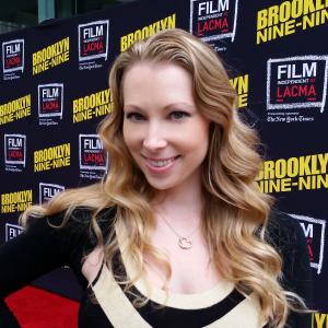 Jennifer Day on red carpet at Brooklyn 99 FYC Emmy event