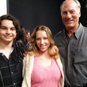 Jennifer Day with Craig T Nelson and Max Burkholder from Parenthood