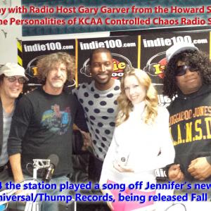 Thump Universal Artist Jennifer Day with Gary Garver radio host of LA A Controlled Chaos Radio Show