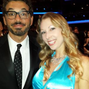 Jennifer Day and Al Madrigal at The Emmys