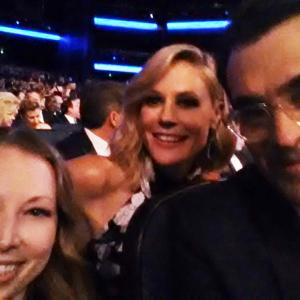 Jennifer Day with Emmy winning Modern Family cast at the Emmys