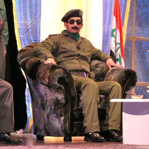 Osamah Sami as SADDAM HUSSAIN in the Musical Comedy Trial of Saddam