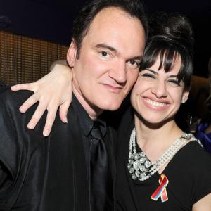 Director Quentin Tarantino and Elena Levon attend The Weinstein Company Golden Globes After Party held at Trader Vic's at The Beverly Hilton Hotel on January 17, 2010 in Beverly Hills, California.