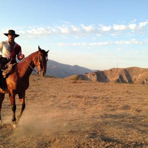 Ryan Wiik on horseback Morgan Kane screentest 2013.