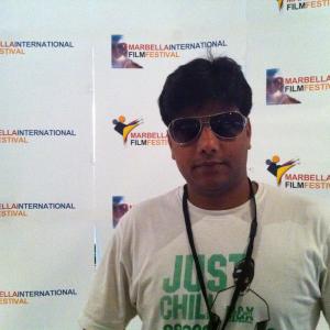 Mukesh in Spain at Marbella International Film Festival-2011, with his feature film 