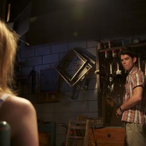 Still of Katharine Everett and Travis Quentin Young in WAGES OF SIN
