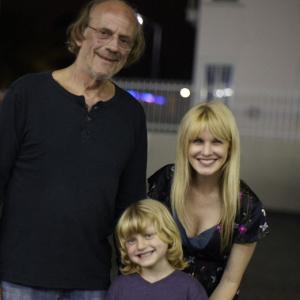 Jack Ryan Shepherd Christopher Lloyd and Kathryn Morris on the set of The Coin