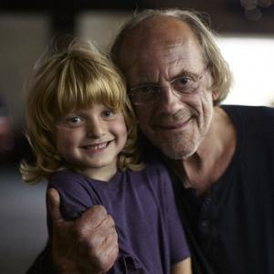 Jack Ryan Shepherd and Christopher Lloyd on the set of The Coin
