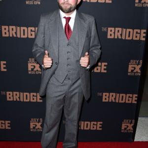 Alex Plank arrives at the FX's 'The Bridge' Season 2 Premiere at Pacific Design Center on July 7, 2014 in West Hollywood, California. (Photo by Steve Granitz/WireImage)