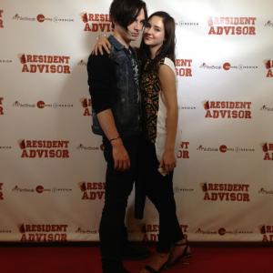 August Emerson and Haley Ramm attend the premiere of Resident Advisor