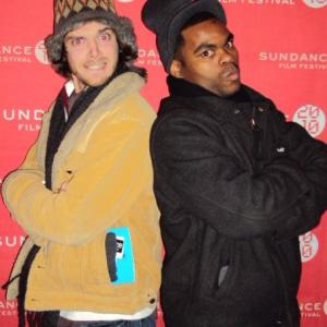 Danny Mooney and Julian Gant with Bilals Stand at Sundance 2010