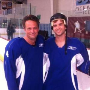 Behind the Scenes. Shane Brady with Matthew Perry on NBC'S 
