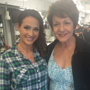 Makeup trailer at Jane The Virgin with co-star Ivonne Coll