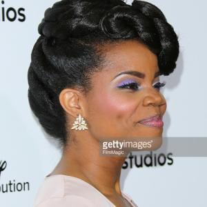 Kelly M. Jenrette at the Disney Media Distribution International Upfronts Hair by: Deana Reed (@hairplaaydeana) Makeup by: Qiana Chase (@q_paints)