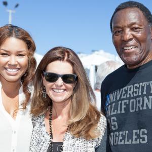 Raquel Bell, Maria Shriver and Rafer Johnson at the 14th Annual Pier del Sol event in Santa Monica.