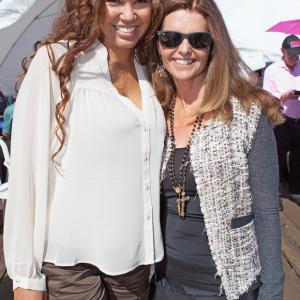 Raquel Bell and Maria Shriver at the 14th Annual Pier del Sol event in Santa Monica.