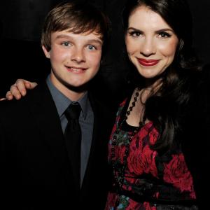 Chandler Canterbury and Stephenie Meyer at event of The Host