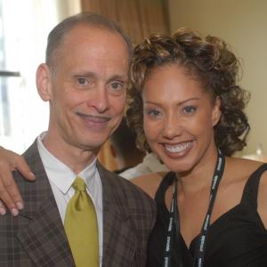 Director John Waters & Joan Baker at the 2007 Promax/BDA TV conference at the Hilton. John was a keynote speaker and Joan had a seminar called Directing/Working With Voice-Over Talent.