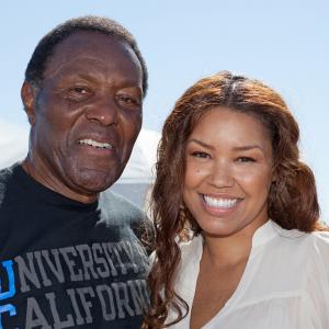 Rafer Johnson and Raquel Bell at the 14th Annual Pier del Sol event in Santa Monica